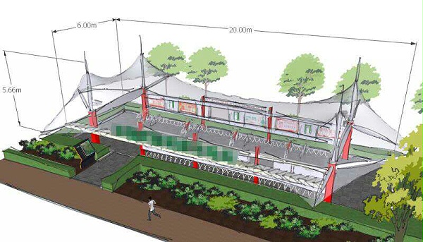 膜结构车棚